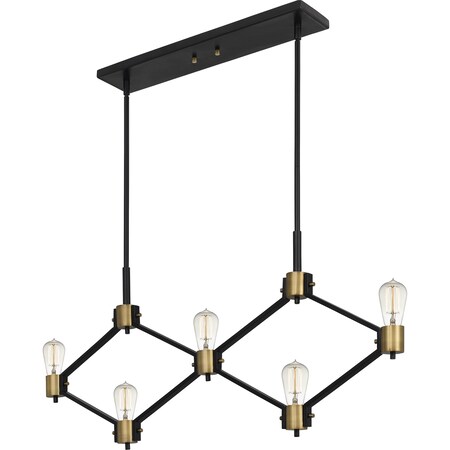Quoizel Downing Linear Chandelier DWG542MBK
